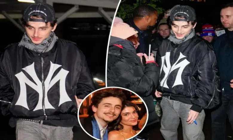 Kylie Jenner and Timothée Chalamet