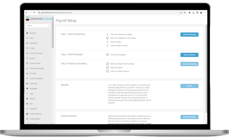 GroundCloud IO Dashboard